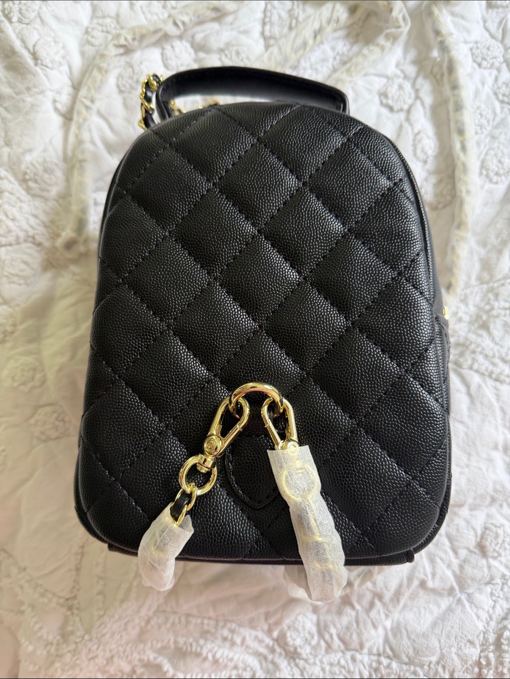 Chanel Fashion Mini Backpack w Gold Hardware SEALED NEW in Unbranded Dust Bag - Picture 5 of 14